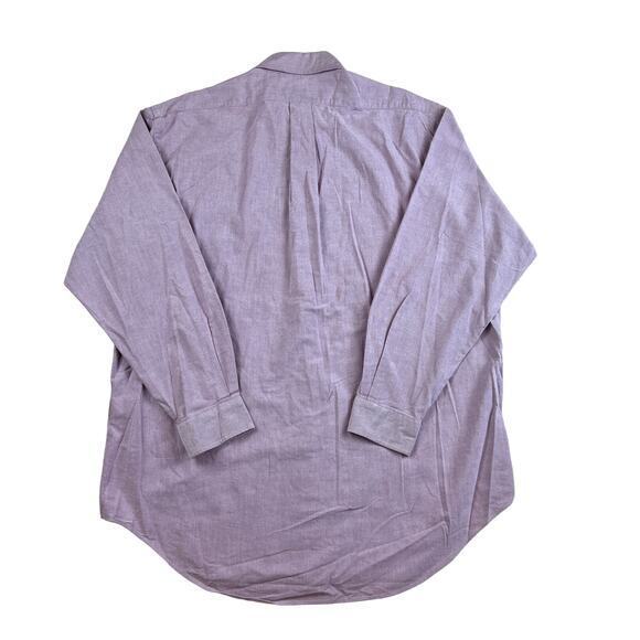Ralph Lauren Yarmouth Long Sleeve Purple Cotton Pinpoint Oxford Shirt 16.5x34, L - Picture 3 of 7